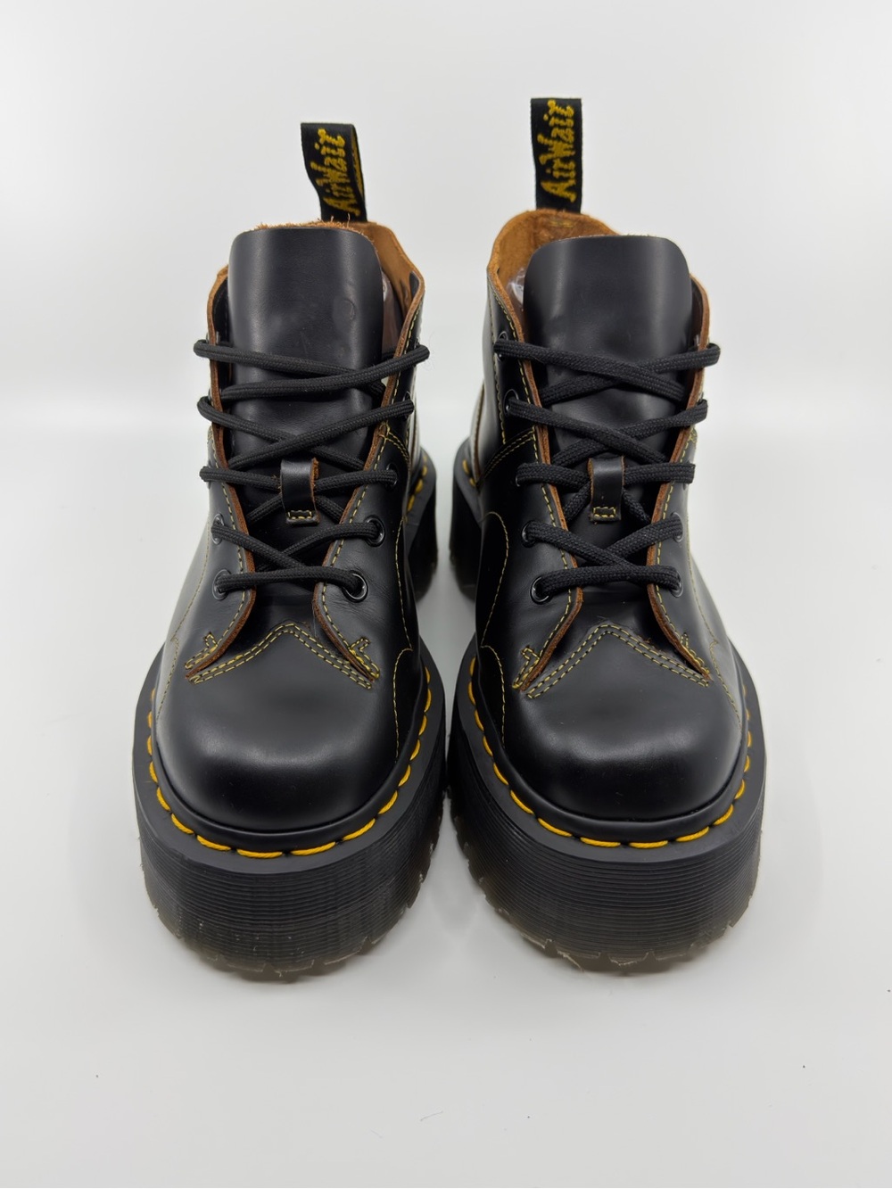 Dr. Martens Church Platform Monkey Boots in black leather SZ 7. (US Male 6). - Picture 3 of 10